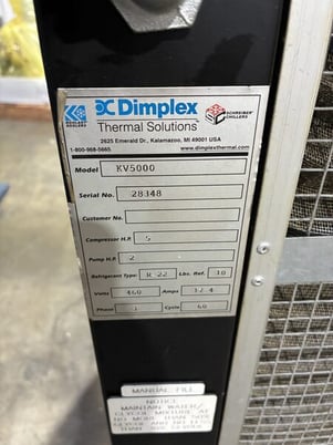 5 Ton, Koolant Koolers #KV5000, chiller, R-22 refrigerant, 60000 BTU, 15-40 GPM - Image 5