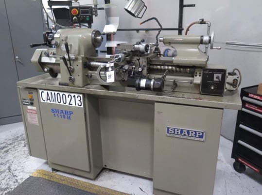 11" x 18" Sharp #1118H, Precision Toolroom Lathe, 6" swing over cross slide, 4000 RPM, inch/metric thread - Image 8