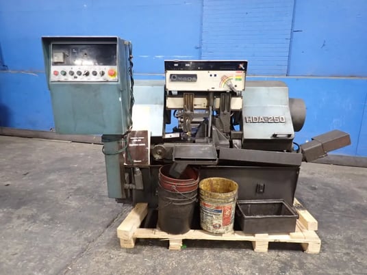 10" x 11" Amada #HDA-250, Horizontal Band Saw, 1" width x 138" L x 0.04" thick Blade, 230/460 V, 1985 - Image 2
