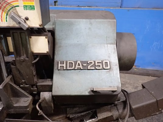 10" x 11" Amada #HDA-250, Horizontal Band Saw, 1" width x 138" L x 0.04" thick Blade, 230/460 V, 1985 - Image 6