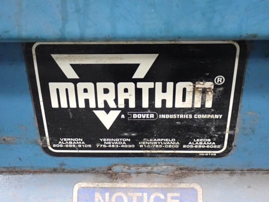 60" width x 30" D x 48" H Marathon Equipment #V-6030, Vertical Baler, 480 V, 2002 - Image 4