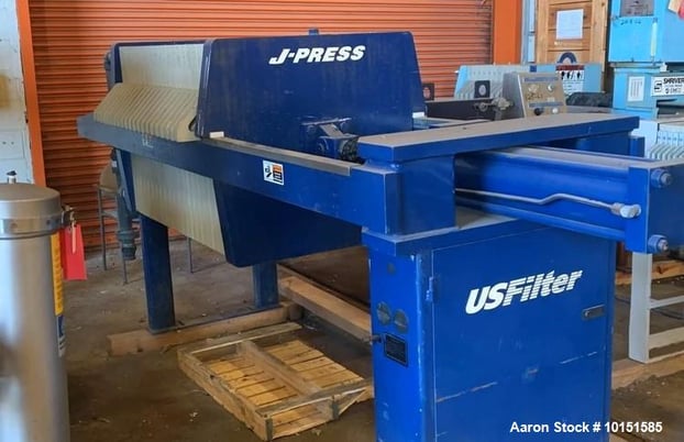 U.S. Filter #800G32-20-10DYLW, Filter J-Press, 135 sq.ft., 21" x 31" x 31" plates, 3,700 PSI Clamp, 2003 - Image 1