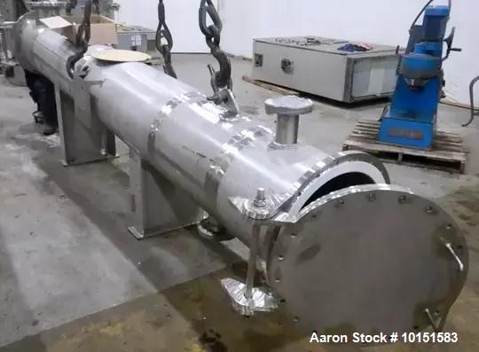 564 sq.ft., 150 PSI, Paget, Shell & Tube Heat Exchanger, 5 HP, 316L Stainless Steel, 10" valve, 2022 (2 - Image 2