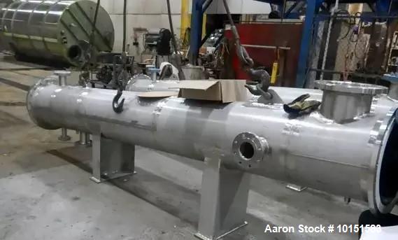 564 sq.ft., 150 PSI, Paget, Shell & Tube Heat Exchanger, 5 HP, 316L Stainless Steel, 10" valve, 2022 (2 - Image 4