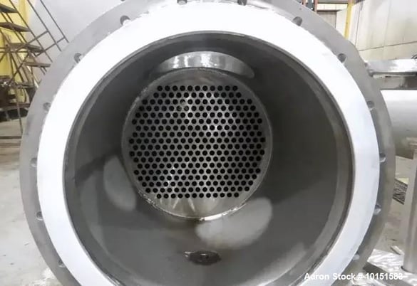 564 sq.ft., 150 PSI, Paget, Shell & Tube Heat Exchanger, 5 HP, 316L Stainless Steel, 10" valve, 2022 (2 - Image 6