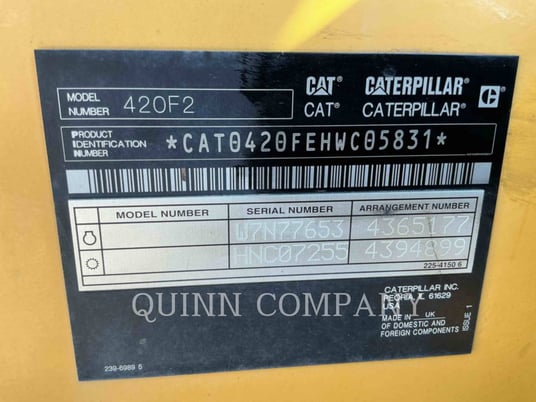 Cat 420F2, Backhoe Loader, 3257 hours, S/N: HWC05831, 2020 - Image 6