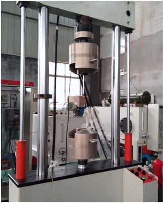 Frank Bacon #G-FB500KNHWG, 110 KIP (500kN) fatigue hydraulic wedge grips, 3000 psi, new - Image 2