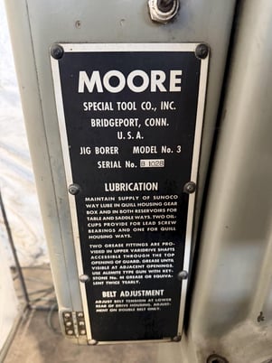 Moore #3, jig borer machine - Image 8