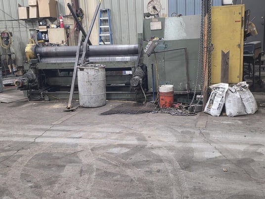 8' x 1/2" Bertsch #M-10152, initial pinch plate bending roll, 1975 - Image 2