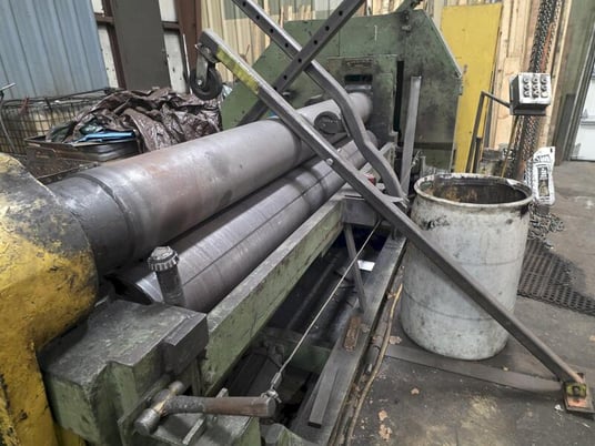 8' x 1/2" Bertsch #M-10152, initial pinch plate bending roll, 1975 - Image 3