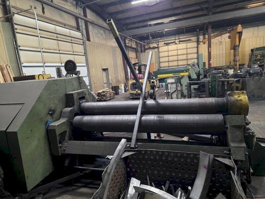 8' x 1/2" Bertsch #M-10152, initial pinch plate bending roll, 1975 - Image 4