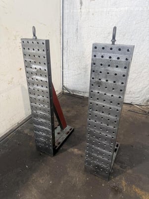 10" x 44" x 22" Drilled And Tapped Angle Plate Set - Image 2