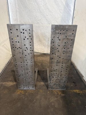 12" x 42" x 24" Drilled & Tapped Angle Plate Set - Image 1