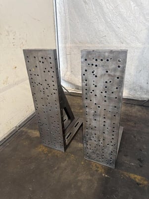 12" x 42" x 24" Drilled & Tapped Angle Plate Set - Image 2