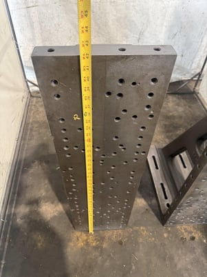 12" x 42" x 24" Drilled & Tapped Angle Plate Set - Image 4
