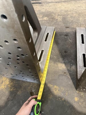 12" x 42" x 24" Drilled & Tapped Angle Plate Set - Image 6