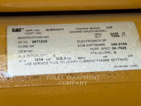 800 KW Caterpillar #C27, diesel generator set, 480 Volts, 668 hours, Tier 2, enclosure, tramont fuel tank - Image 8