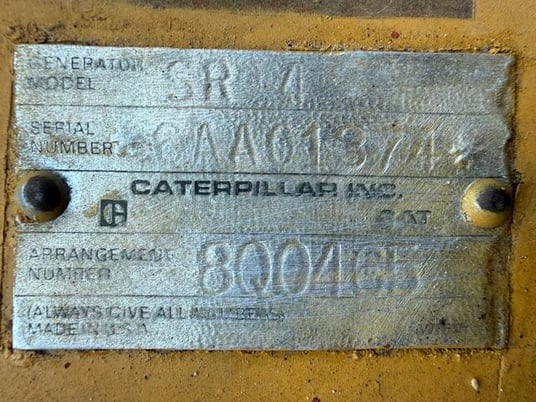 1250 KW Caterpillar #3512, Open Skid Diesel Generator Set, 1818 HP CAT engine, Deep Sea 7310 control panel - Image 10