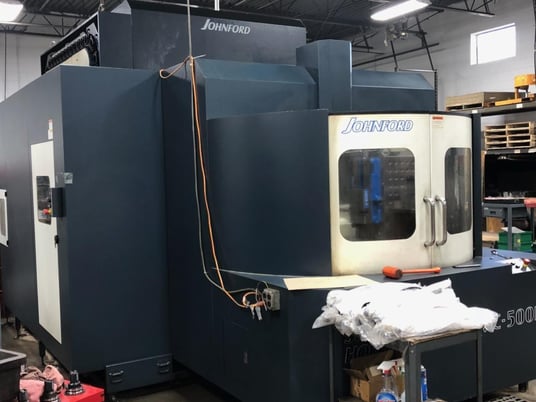 Johnsford Super #HMC-500-H, 60 automatic tool changer, 30" X, 26" Y, 26" Z, 10000 RPM, #50, 35 HP, Fanuc - Image 7