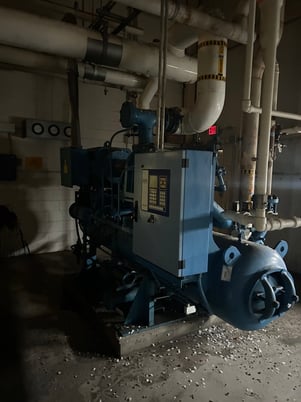 FES / GEA, Ammonia Screw Compressor Package, R-717, on skid, 2002 - Image 10