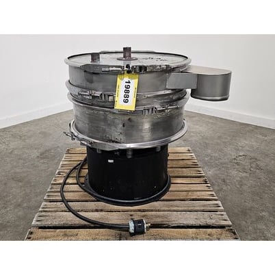 24" Kason #K24-1-SS, vibratory separator single deck screener, 1/3 HP motor, 460 V., 3-phase - Image 2