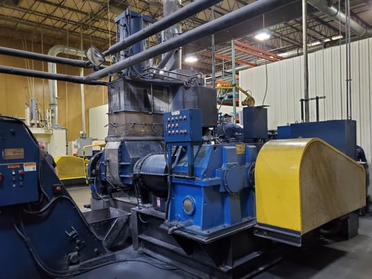 Kneader #KD-75-250D, Industrial Rubber/Silicone Internal Mixer, 75-liter, 250 HP motor, 2-wing tangential - Image 8