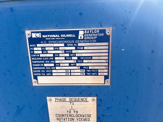 1493 BHP MTU #16V2000, diesel engine w/ radiator, 1800 RPM - Image 3