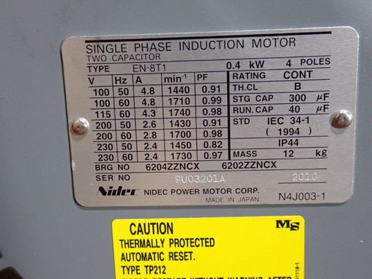 Leybold #SC15D, Vacuum Pump, 0.4 kW, 100/115 V - Image 3