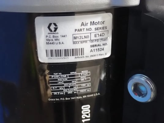 Graco #C38-Check-Mate, Supply System, w/Air Motor, 125 psi Air, 3800 psi Fluid, 120&deg;F max Temp. - Image 7