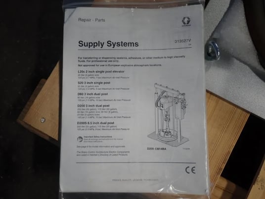 Graco #C38-Check-Mate, Supply System, w/Air Motor, 125 psi Air, 3800 psi Fluid, 120&deg;F max Temp. - Image 10