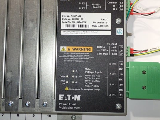 Eaton, Multi-Point Meter Cabinet w/HMI, 5 Qty. - Image 10