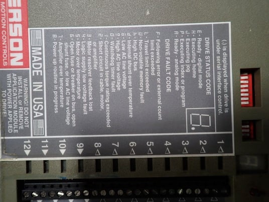 Emerson Electric #FX-81000, Positioning Servo Drive - Image 6