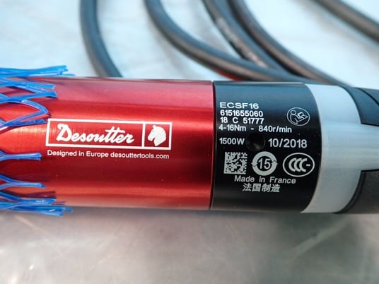 Desoutter, ECSF16/6151655060, Current Controlled Screwdriver, 4-16 Nm, 840 RPM, 1.5 kW, New, 2018 - Image 5
