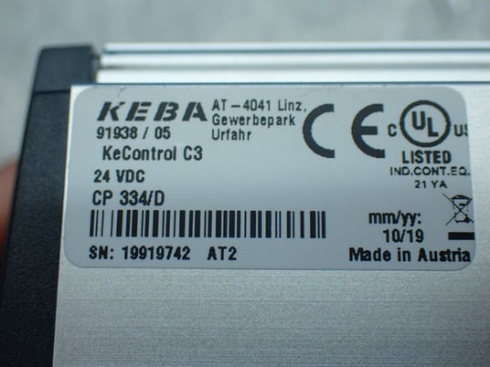 Keba #CP-334/0, KeControl C3 Programmable Logic Controller, 24 VDC, New, 2019 - Image 7