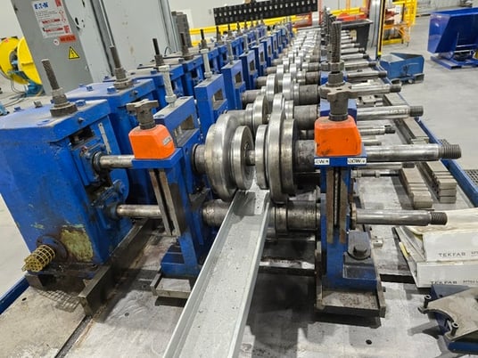 12 Stand, Pro-Eco, Non-structural Stud Rollform Line, 25-20 gauge, AMS Control, - Image 3