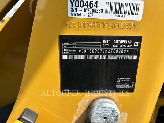 Cat 907-14, Wheel Loader, 74 hours, S/N: MZ700289, 2024 - Image 5