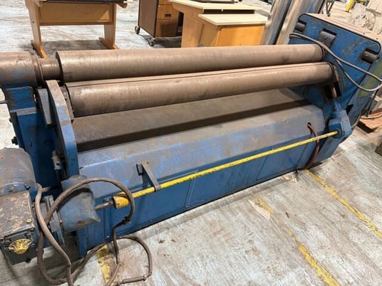 6' x 3/16" Niagara #6-72, bending roll, 6" roll diameter, air drop end, power rear roll adjustment, 25 FPM - Image 3