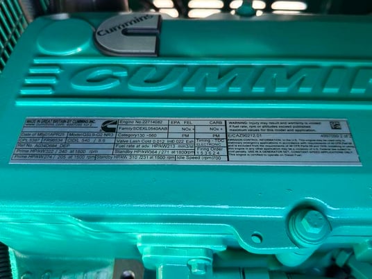 230 KW Cummins #DSHAD, diesel generator set, 120/208 Volts, 364 HP @ 1800 RPM, QSL9-G2 NR3 engine, EPA Tier - Image 10