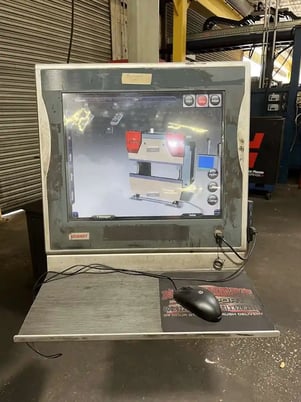 150 Ton, Accurpress #Accell-515010, CNC press brake, 10' overall, 106" between housing, Beckhoff Control - Image 10