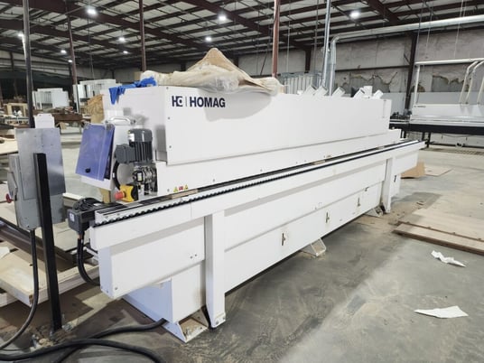 Homag #Edgeteq-S-300, edge bander with conveying system, new in shipping crate, 2024 - Image 8