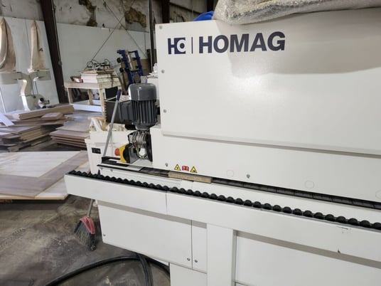 Homag #Edgeteq-S-300, edge bander with conveying system, new in shipping crate, 2024 - Image 9