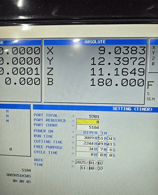 Kiwa #KMH300A-F008, CNC horizontal machining center, 120 automatic tool changer, 18.1" X, 18.1" Y, 13.7" Z - Image 4