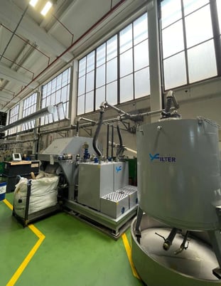 YF Vacuum Filter #3.4m, oil & coolant vacuum filtering syste, 36.6 sq.ft. filtration area, 47.2" drum - Image 3