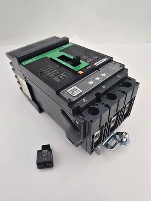 100 Amps, Square D, HGA36100U33X, PowerPact Circuit Breaker, 3 Pole, 600 Volts, 65kA - Image 1