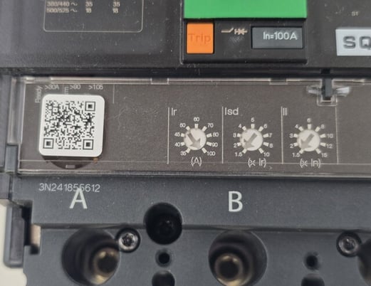 100 Amps, Square D, HGA36100U33X, PowerPact Circuit Breaker, 3 Pole, 600 Volts, 65kA - Image 5