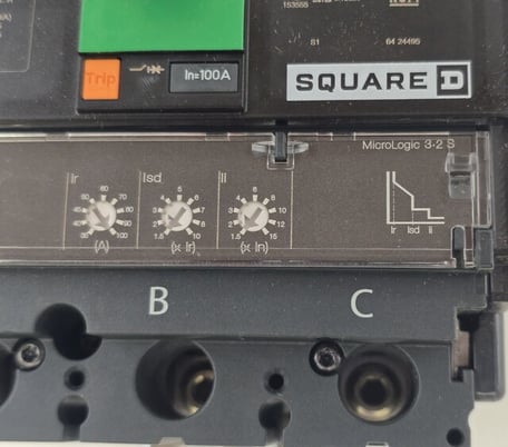 100 Amps, Square D, HGA36100U33X, PowerPact Circuit Breaker, 3 Pole, 600 Volts, 65kA - Image 6