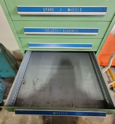 10 Drawer Stanley Vidmar, storage cabinet - Image 9