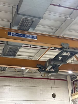 3 Ton, Eastern, overhead bridge crane, 47' span, 125' runway - Image 4