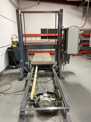 48" x 54" Forrest #480i, Horizontal Bandsaw, 4' x8' table, 3000 FPM, 2 HP, 20" wheel, 2017 - Image 4