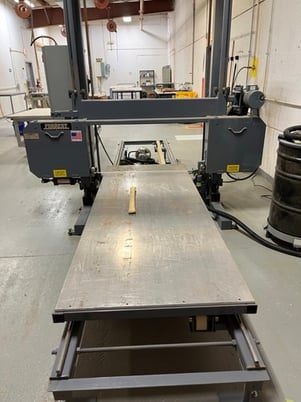 48" x 54" Forrest #480i, Horizontal Bandsaw, 4' x8' table, 3000 FPM, 2 HP, 20" wheel, 2017 - Image 7